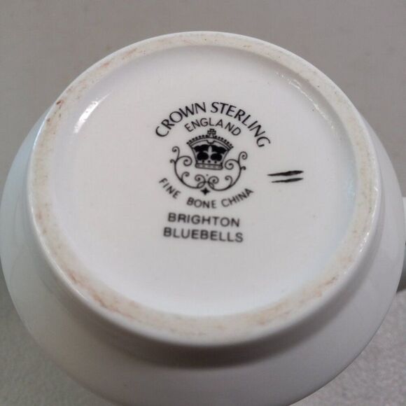 Crown Sterling England Brighton Bluebells Fine Bone China Mug - Picture 4 of 7